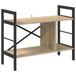 vidaXL P&oacute;łka na książki 3 poziomy 75 x 30 x 58,5 cm Dąb Sonoma