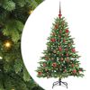 vidaXL Sztuczna choinka z 150 diodami LED Zielony 150 cm PE i PVC