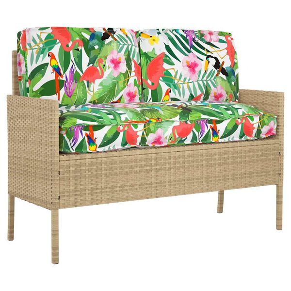 vidaXL Zestaw poduszek Kwiatowy 3 pcs Wielokolorowe Materiał Oxford