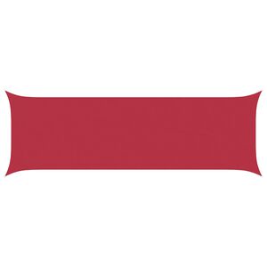 vidaXL Żagiel przeciwsłoneczny czerwony 6 x 2 m 100% poliester Oxford
