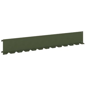 vidaXL Krawężnik do trawnika 10 szt. 102 x 15 x 4 cm Stal