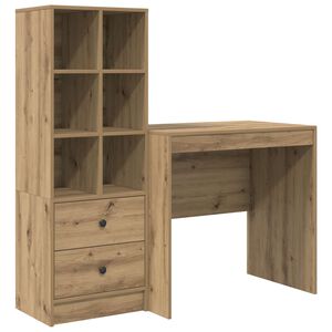 vidaXL Biurko Dąb rzemieślniczy 125,5 x 50 x 127 cm 2 szt.