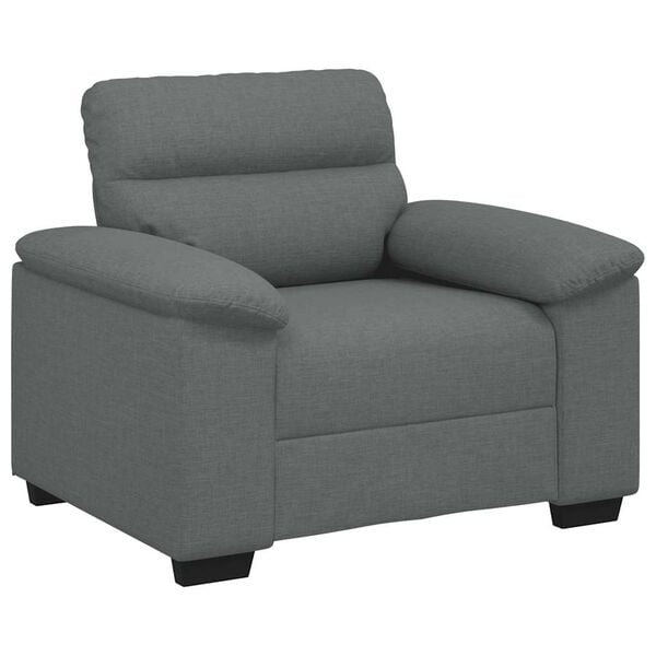 vidaXL Sofa Fotel Ciemnoszary 100x81x84 cm Tkanina