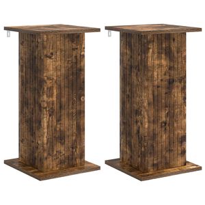 vidaXL Stojak na rośliny 2 szt. Dąb wędzony 30,5 x 30 x 60,5 cm