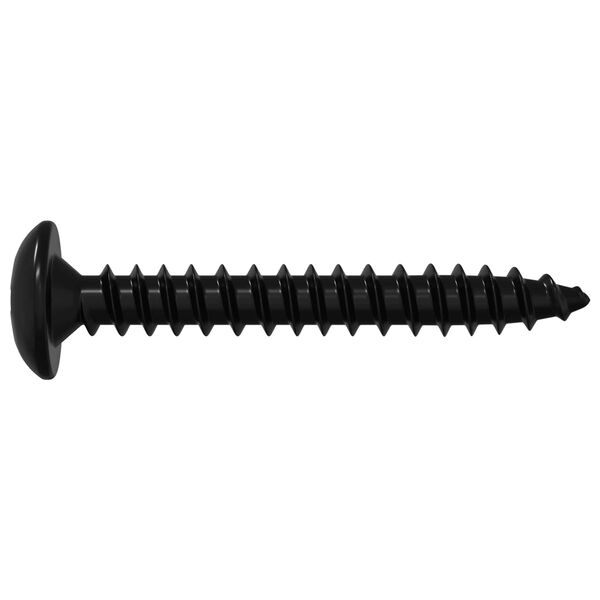 vidaXL Gwoźdź do gwintowania 12 pcs Czarny M4 x 28 mm Stal