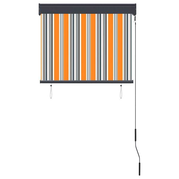 vidaXL Roleta zewnętrzna, 80x250 cm, ż&oacute;łto-niebieska