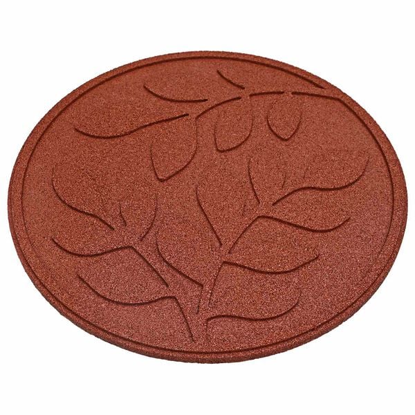 vidaXL Kamień kroczący 6 pcs Czerwony &Oslash; 44 x 2 cm Guma