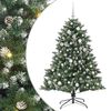 vidaXL Sztuczna choinka Zielony 150 cm PVC, plastik i stal