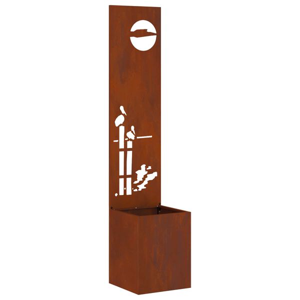 vidaXL Ekran zapewniający prywatność w ogrodzie Rdzawy 32 x 140 cm