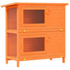 Klatka dla kr&oacute;lik&oacute;w vidaXL Outdoor Hutch Small Pet Cage 4 Door Wood