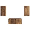 vidaXL Zestaw szafek RTV 2 pcs Stare drewno Materiał drewnopochodny