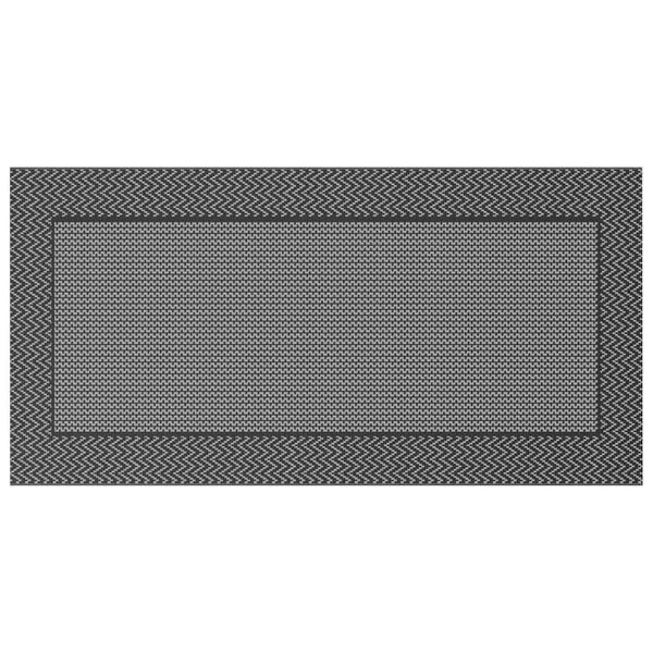 vidaXL Dywan zewnętrzny ARAKIL Czarny i szary 300 x 500 cm PP