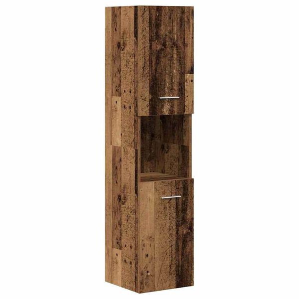 vidaXL 3-częściowy zestaw mebli łazienkowych, kolor starego drewna