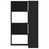 vidaXL 4-poziomowy regał narożny, czarny, 85x85x140 cm