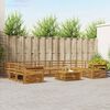 vidaXL Zestawy sof 10 pcs Naturalny Lite Drewno Akacji
