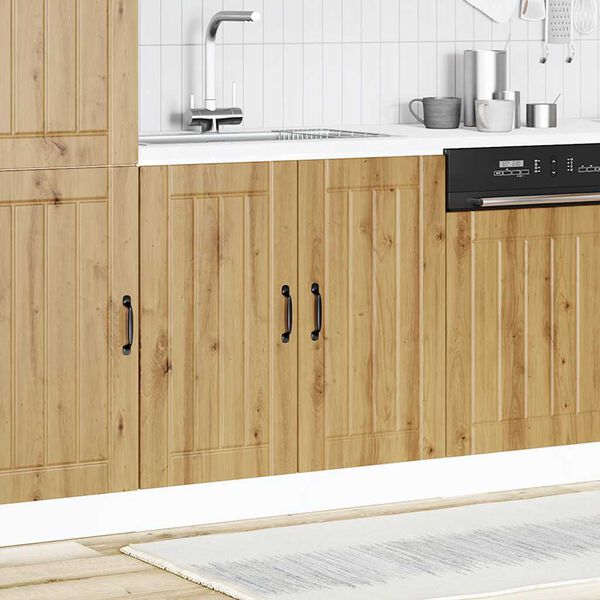 vidaXL Szafka pod zlewozmywak &bdquo;Lucca&rdquo; Dąb rzemieślniczy Drewno klejone