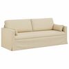 vidaXL Sofa 180cm Kremowy Metal