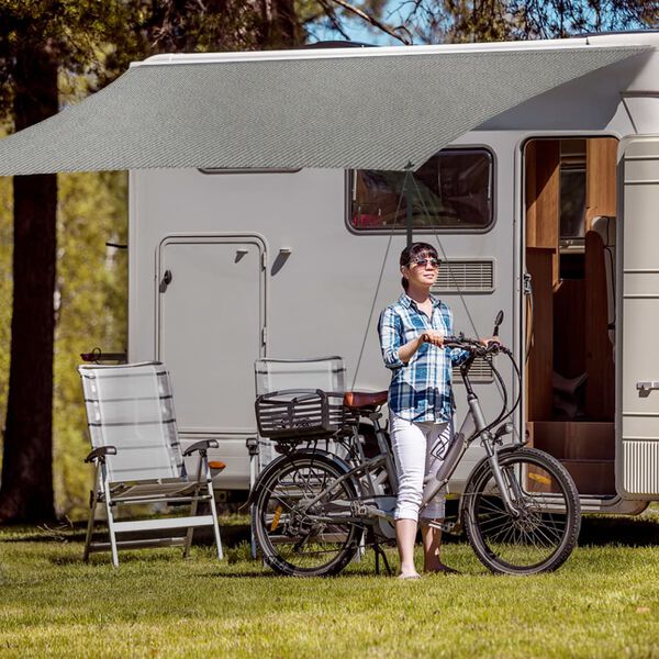 Mestic Markiza do kampera z LED, 2,5x4 m, antracytowa