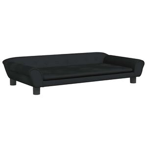 vidaXL Legowisko dla psa, czarne, 100x50x21 cm, aksamitne