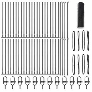 vidaXL Słupek ogrodzeniowy. Szary 100 x 0,4 m (siatka 13 mm)