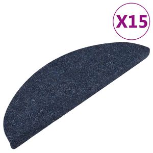 vidaXL Samoprzylepne nakładki na schody, 15 szt., 56x17x3cm niebieskie