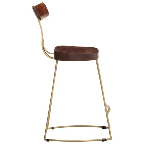 vidaXL Hokery barowe 2 szt. 49x43x79 cm Drewno lite Mango