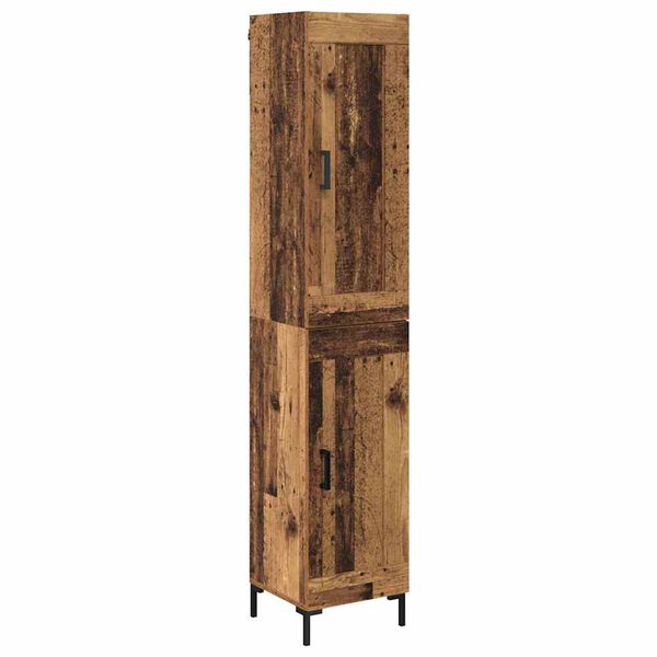 vidaXL Highboard Stare drewno 34,5 x 34 x 180 cm
