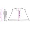 vidaXL Namiot rodzinny, tunel, 8-os., szaro-pomarańczowy, wodoszczelny
