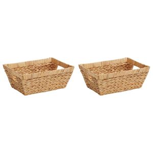 vidaXL Kosze do przechowywania 2 pcs Naturalny 38 x 28 x 15 cm