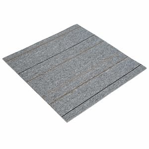 vidaXL Płytka dywanowa Jasnoszary z paskiem 50 x 50 cm 4 pcs