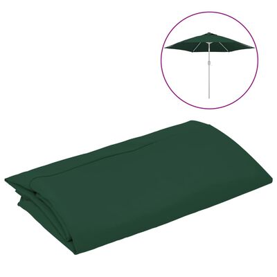 vidaXL Zamienne pokrycie do parasola ogrodowego, zielone, 300 cm