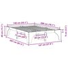 vidaXL Ramka łóżka Brązowy 140 x 200 cm Lite drewno sosnowe