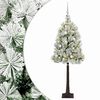 vidaXL Sztuczna choinka na zawiasach z bombkami 120 cm 150 LED