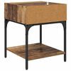 vidaXL Stolik nocny Stare drewno 40 x 40 x 50 cm