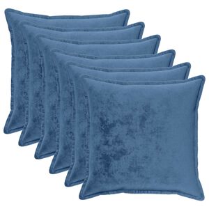vidaXL Poszewka na poduszkę 6 pcs HOUTEN Jasnoniebieski 70 x 70 cm