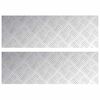 vidaXL Stopień 2 szt. 75 x 25 cm Srebrny Aluminium Prostokątny