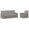 vidaXL Zestaw Sof 2 pcs jasnoszary Welur
