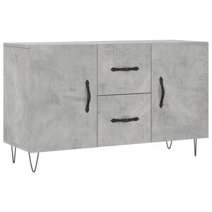 vidaXL Komoda, szarość betonu, 100x36x60 cm, materiał drewnopochodny