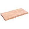 vidaXL Blat do łazienki, jasnobrązowy, 120x60x(2-6) cm, lite drewno