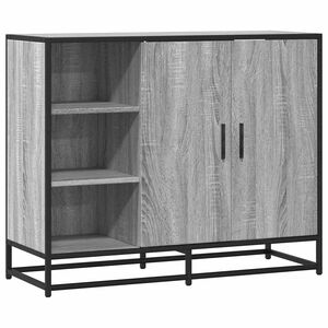 vidaXL Szafka, szary dąb sonoma, 92x35x76 cm, materiał drewnopochodny