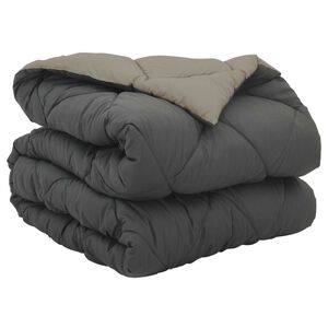 vidaXL Kołdra na cały rok Jasnoszary i antracytowy 200 x 135 cm
