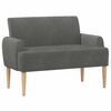 vidaXL Sofa dwuosobowa z guzikowym pikowaniem ciemnoszary