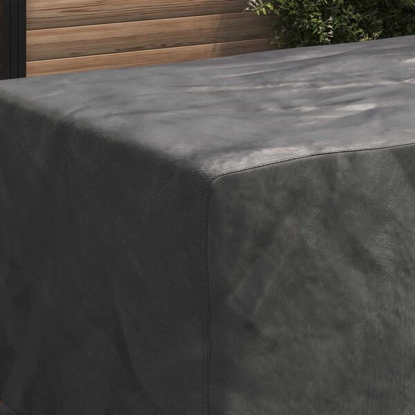 vidaXL Pokrowiec na meble Gładki Czarny 200 x 110 x 70 cm 600D