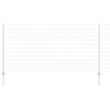 vidaXL Płot i Słup Srebrny 1,2 x 25 m Stal