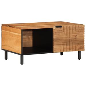 vidaXL Stolik kawowy, 80x50x40 cm, lite drewno akacjowe