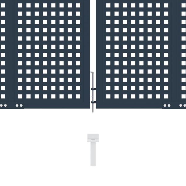 vidaXL Brama ogrodzeniowa Antracyt 404x150 cm Stal