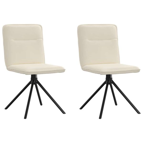 vidaXL Krzesła stołowe, 2 szt., lniane