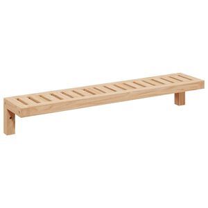 vidaXL Ścienny Stojak Wiszący Naturalny 62 x 10 x 12,5 cm Lity Bukowy