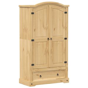 vidaXL Szafa Corona, 102x52x186 cm, lite drewno sosnowe
