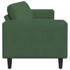 vidaXL Sofa Ciemna zieleń 250 x 77 x 76 cm Tkanina sztruksowa